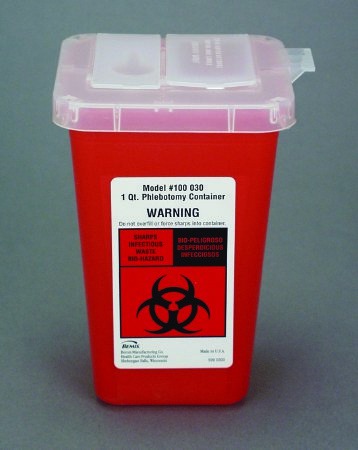 Sharps Container Bemis™ Sentinel 1 Quart Red Ver .. .  .  